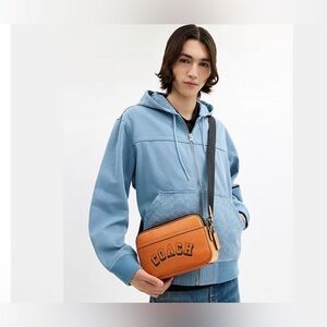 Coach GRAHAM CROSSBODY BAG WITH VARSITY MOTIF. New no tag